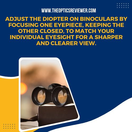 how to adjust diopter on binoculars